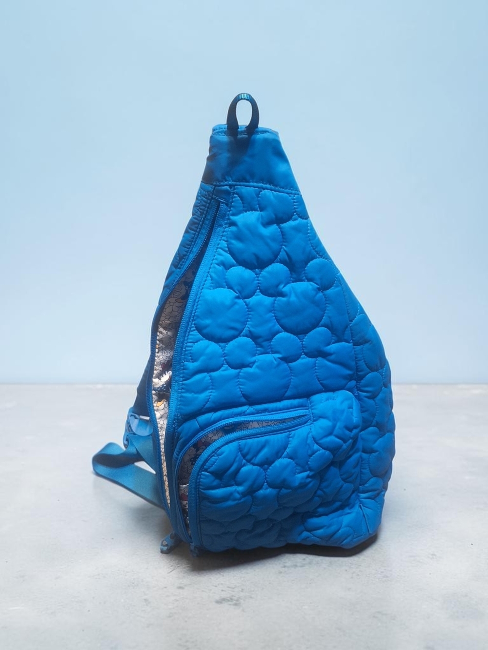 Vera Bradley Disney Mickey Mouse Quilted Blue Sling Backpack